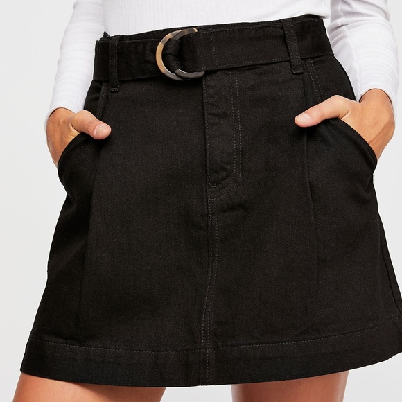 Free people black skirt Clearance
